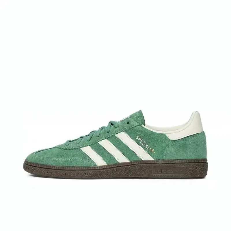 adidas Originals HANDBALL SPEZIAL lace-up low-top sneakers for men and women, green and white IG6192