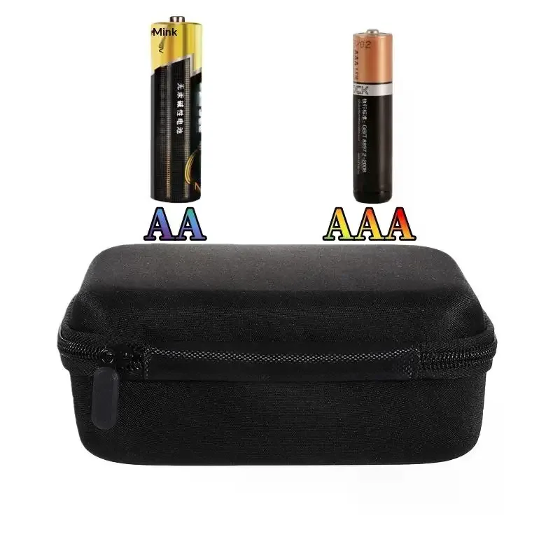 1Pcs Handheld Portable Bag Hard Battery Organizer Storage Box Carrying Case Holds 54 Batteries AA/AAA EVA Storage Bag