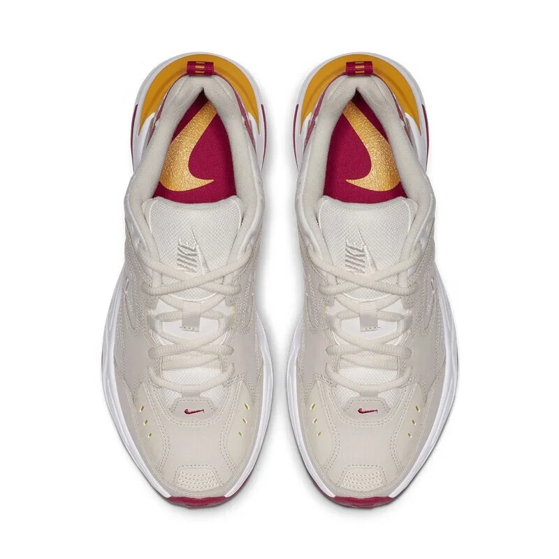 Nowe, odporne na ścieranie buty do biegania damskie Nike z kompozytową podeszwą zapewniającą mocny chwyt, sportowe buty treningowe, styl retro, mieszane kolory, szwy, amortyzacja do biegania na zewnątrz, do dojazdów do pracy, buty sportowe na grubej podeszwie, niskie, typu low-top, M2K Tekno Sp, niezbędne dla kobiet na wyjścia, Ao3108-016