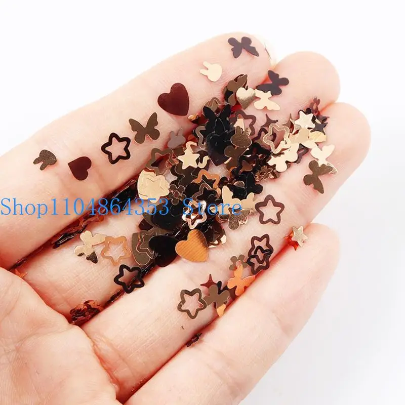 652F Epoxy Resin Fillings Glitter Sequins for DIY Crafts Epoxy Resin Mold Filler Art Decorations Body Face Makeup Supply