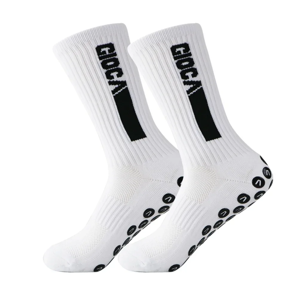 1 paar Neue Männer Frauen Nicht-slip Silikon Sport Fußball Socken Schweiß Absorbieren Atmungsaktive Fußball Tennis Socken
