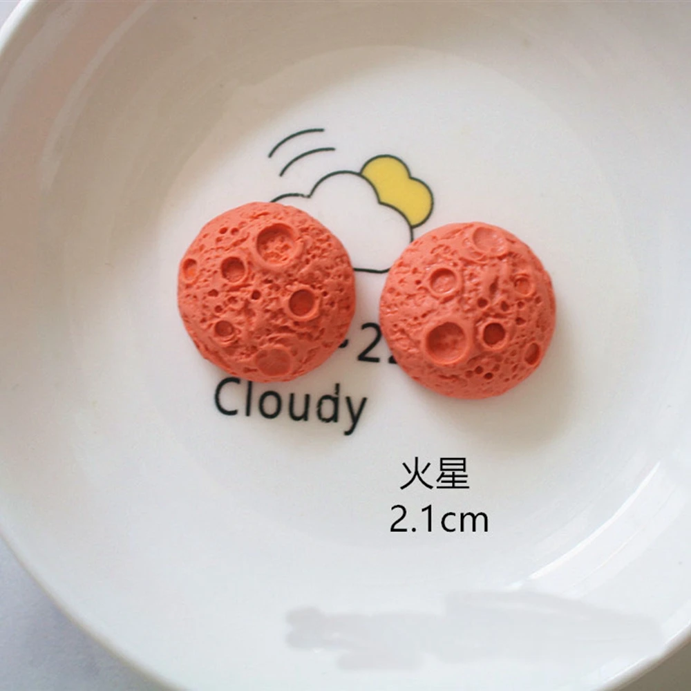10Pcs Cute Resin Mini Cartoon Rocket Hair Accessories