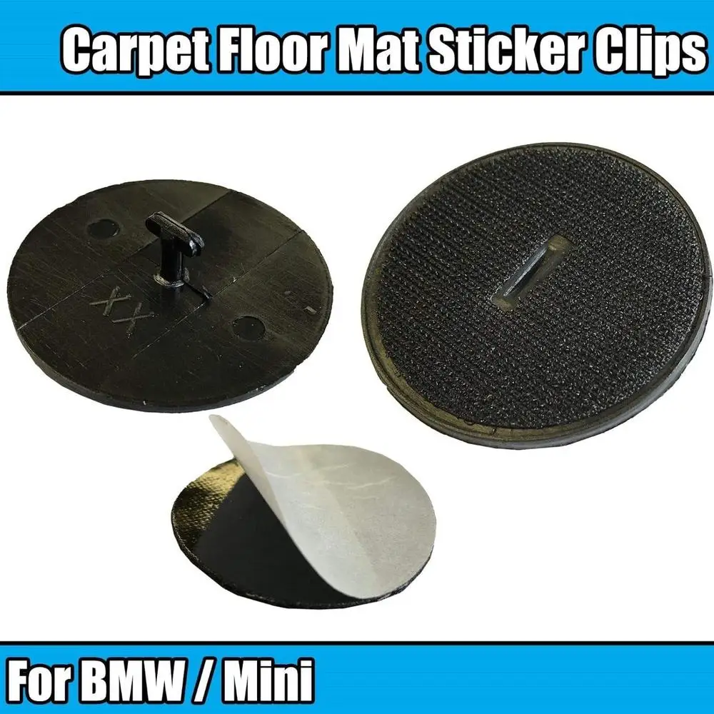 2pcs Car Carpet Floor Mat Clips Turn Twist Lock T Shape Carpet 07149166609 For BMW