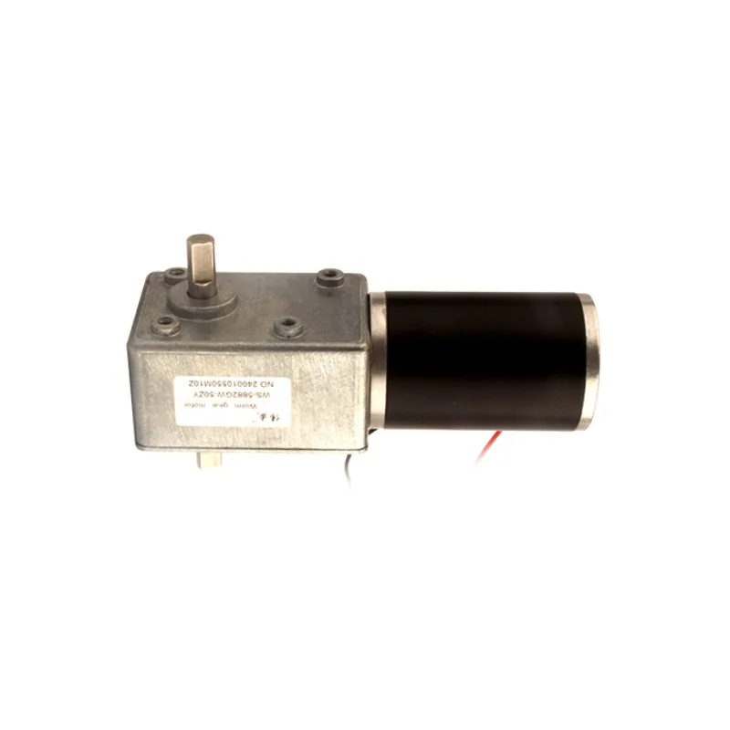 5882-50ZY dual-shaft worm gear DC reduction motor high torque speed regulating motor 12V/24V forward and reverse