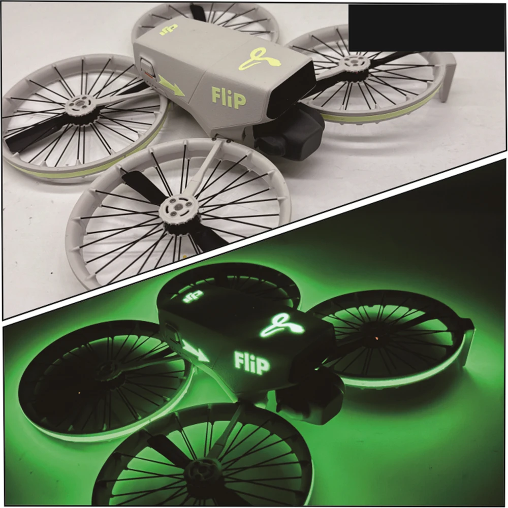 For DJI Flip Drone Luminous Stickers Decoration Decals Skin Anti-Scratch Protective Film Night Safety Cool Flight Accessories