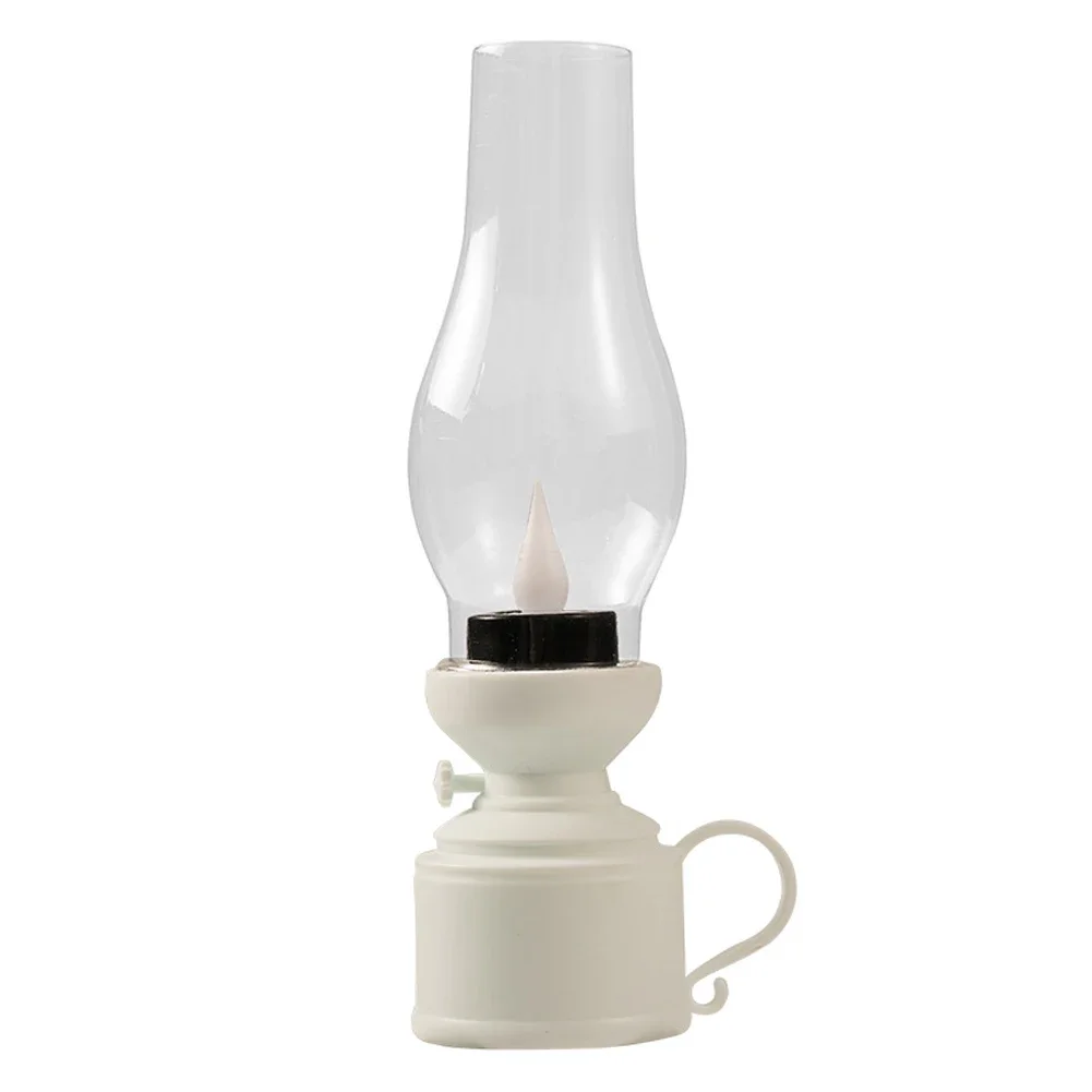 

Электронная лампа-свеча, портативный светодиодный небольшой ветровой фонарь на батарейках, масляная настольная декоративная лампа для праздника, дня рождения, декора