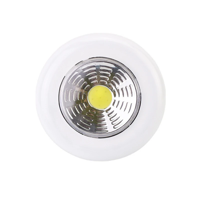 LED Circular Night Light Touch Light Bedroom Emergency Kitchen Night Light Mirror Front Battery Sensing Light Closet Light