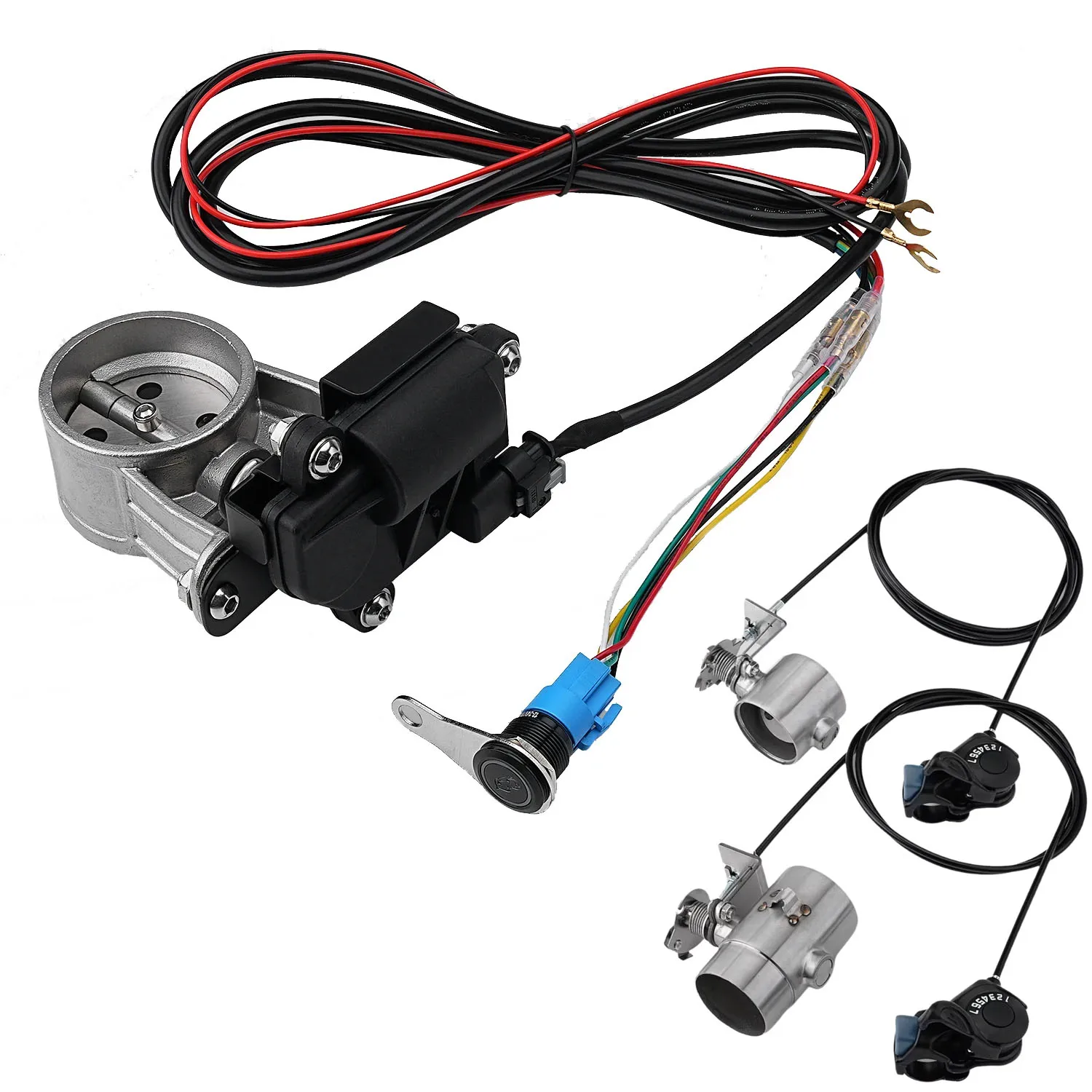 

51mm/2inch Motorcycle Exhaust Pipe Valve System Motorbike Sound Modified Stainless Steel Valve Switch Button Control Valve