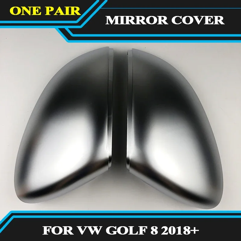 

Mirror Cover For Volkswagen VW Golf 8 MK8 VIII 8 2020-2021 Rearview Side Mirror Caps Matte Chrome Replace