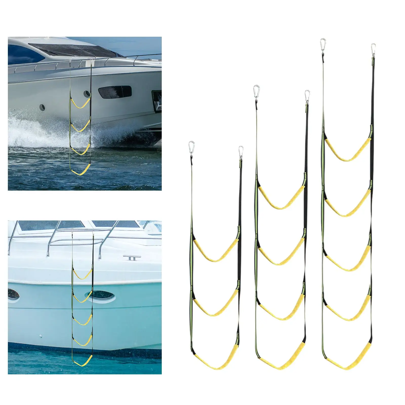 Boat Rope Ladder Outdoor Rope Ladder Resin Rungs Assist Boat Ladder Boarding