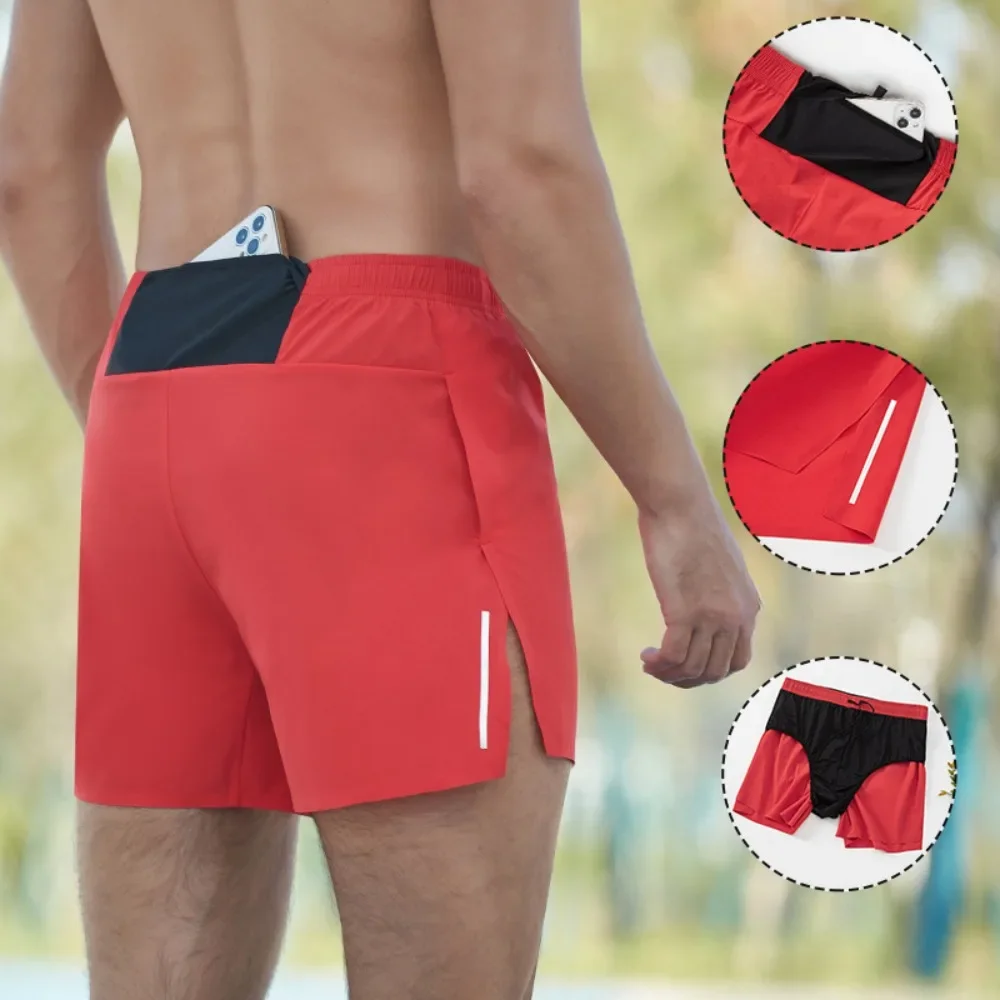 

2025 New Running Shorts for Men's Sports Quick-drying Loose Breathable Summer Training Fitness Shorts