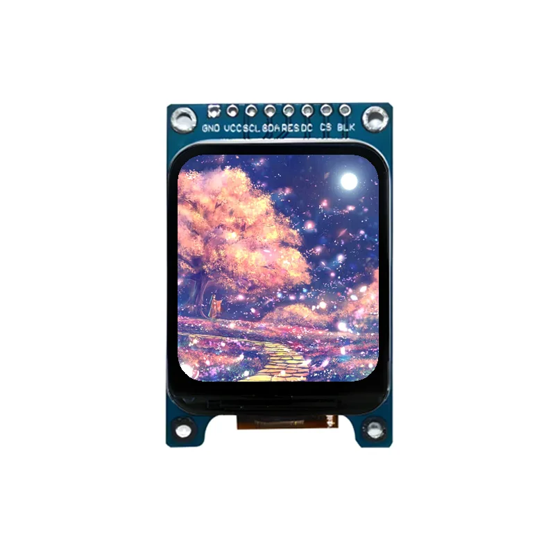 1.69 Inch HD IPS TFT LCD Display Module 240x280 SPI ST7789V Driver Round Corner Screen 8-Pin Blue/10-Pin Font Library Module