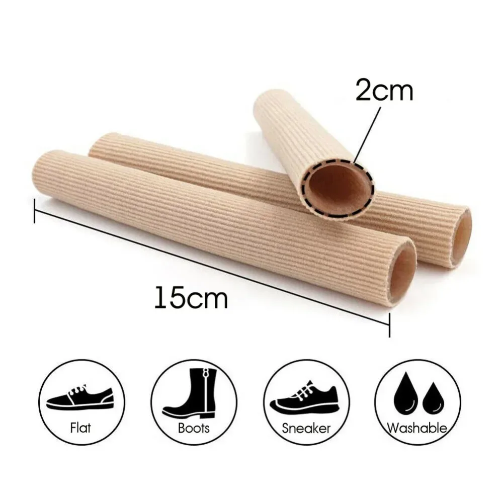 1pcs Fabric Finger Toe Protector Separator Tubes Foot Hand Pain Relief Soft Bandage Foot Care Tools Callus Protection Tools