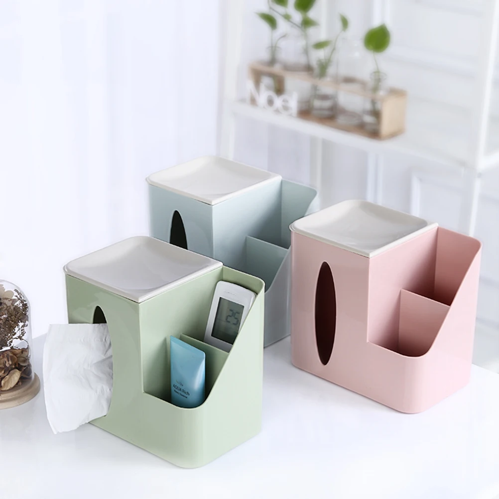 

Plastic Tissue Holder Desktop ganizer Modern Style Eco Friendly Lightweight Tissue Paper Box Home Office Kitchen Bathroom