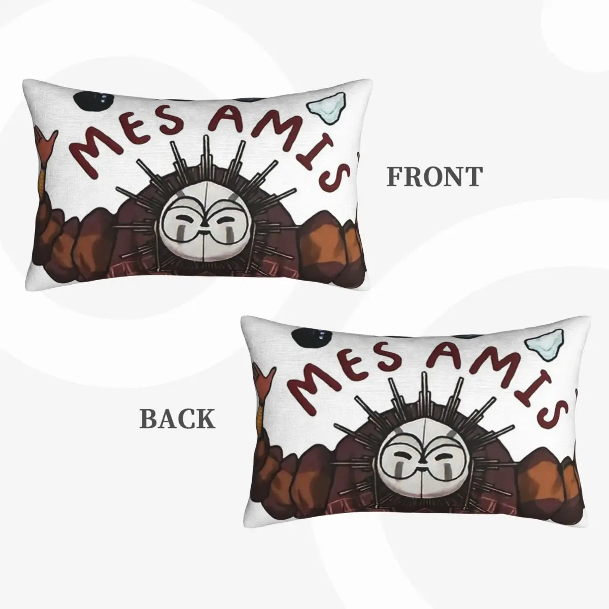 Esquie And Rock Friends Clair Obscur Expedition 33 Rectangle Pillowcase Cushion Cover Decorative Bedroom Bed Home Throw Pillow