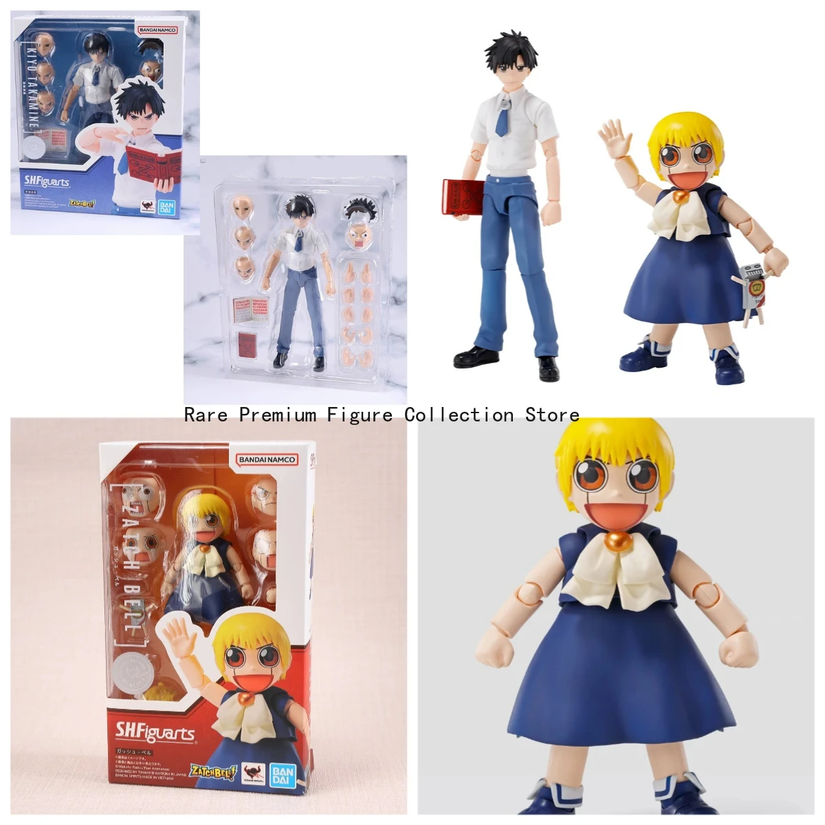 

Original Bandai Super Hero Snap Bell! Zaki Bell Kiyone Takamine Anime Action Figure Collectible Model Toy Action Figure