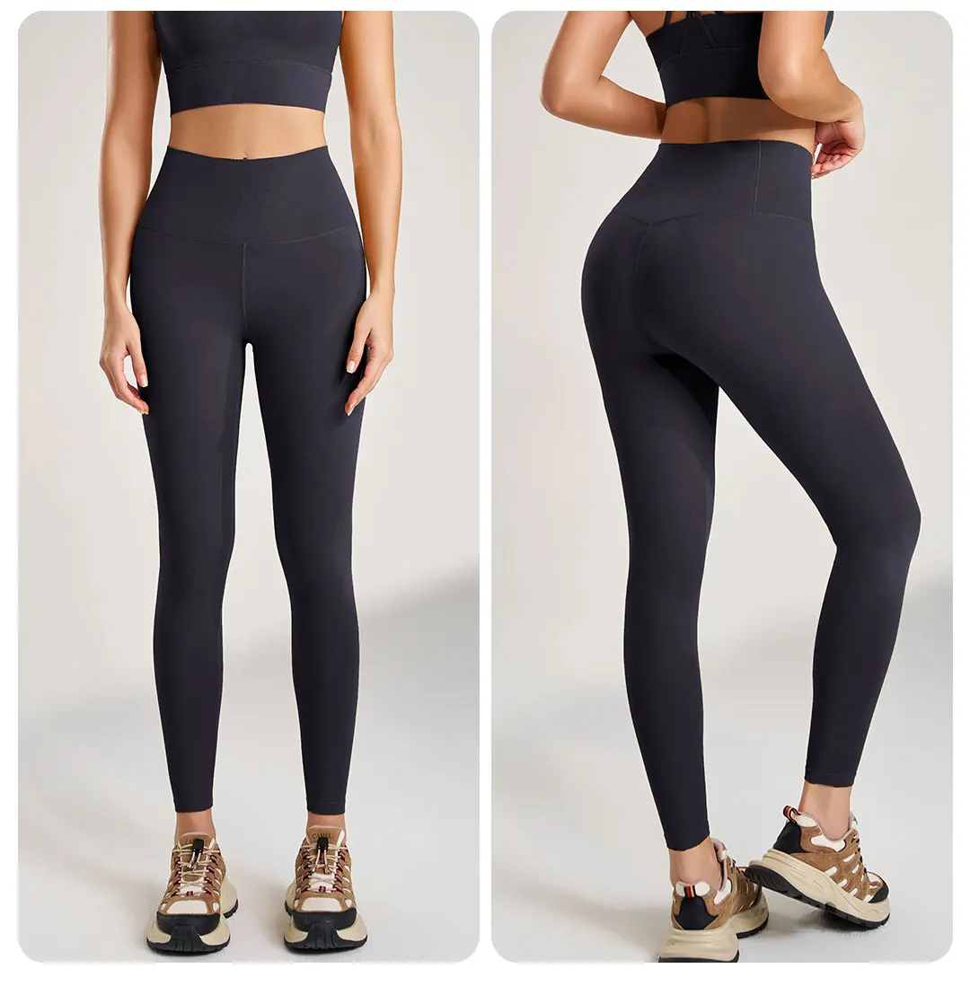Naked Feeling Yoga-Leggings für Damen, Hochgeschnittene, Hüftformende Fitness-Leggings, Lauf- und Radhose, Atmungsaktive Sport-Leggings – Detail 10