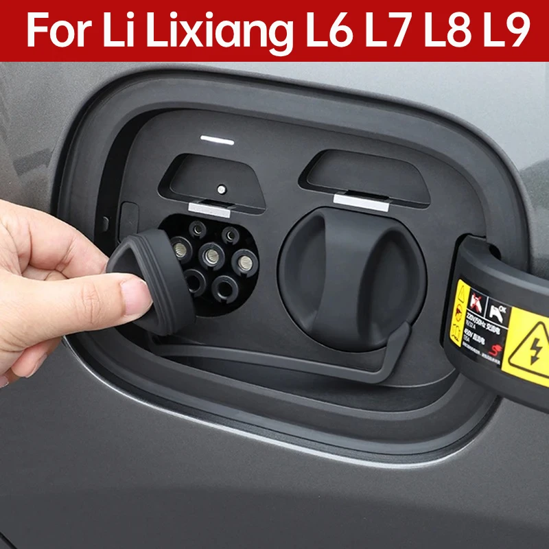 For Li LIXIANG L6 L7 L8 L9 Charging Port Waterproof Dust Cover Charging Socket Protector Car Styling Exterior Auto Accessories