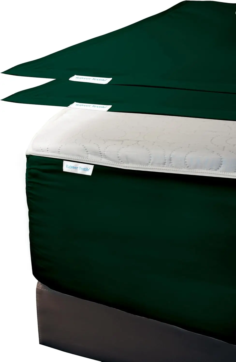 Includes 1 Fitted Base + 2 Zip Sheet - Easy to Change, 16