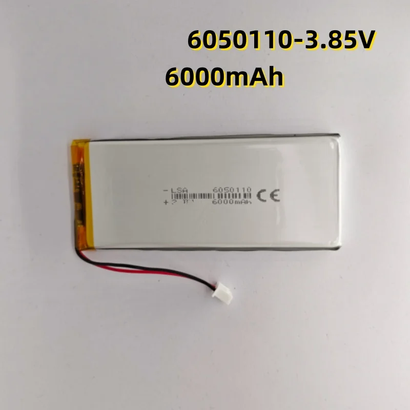 6050110 Polymer Lithium Battery 6000mAh Ultra-High Voltage 3.85V Suitable for Mobile Phone Built-in Batteries and Laptop Battery