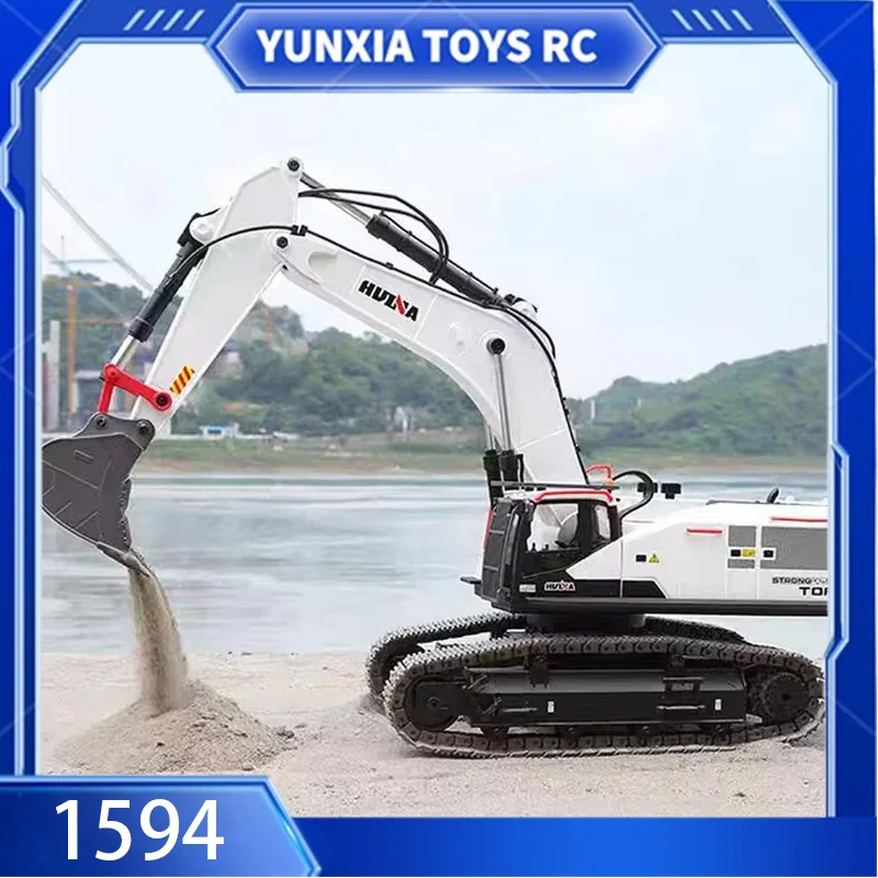 

Huina Toy Remote Control Engineering Vehicle 1594 22 Tong Alloy Model Modification Machine 1:14 Electric Excavator Adult Toy Gif