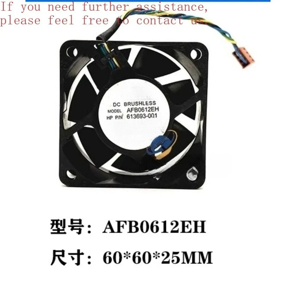 

6CM PWM Temperature Control High Airflow Fan AFB0612EH 12V 0.48A Chassis Power Supply Cooling Fan For Delta（002）