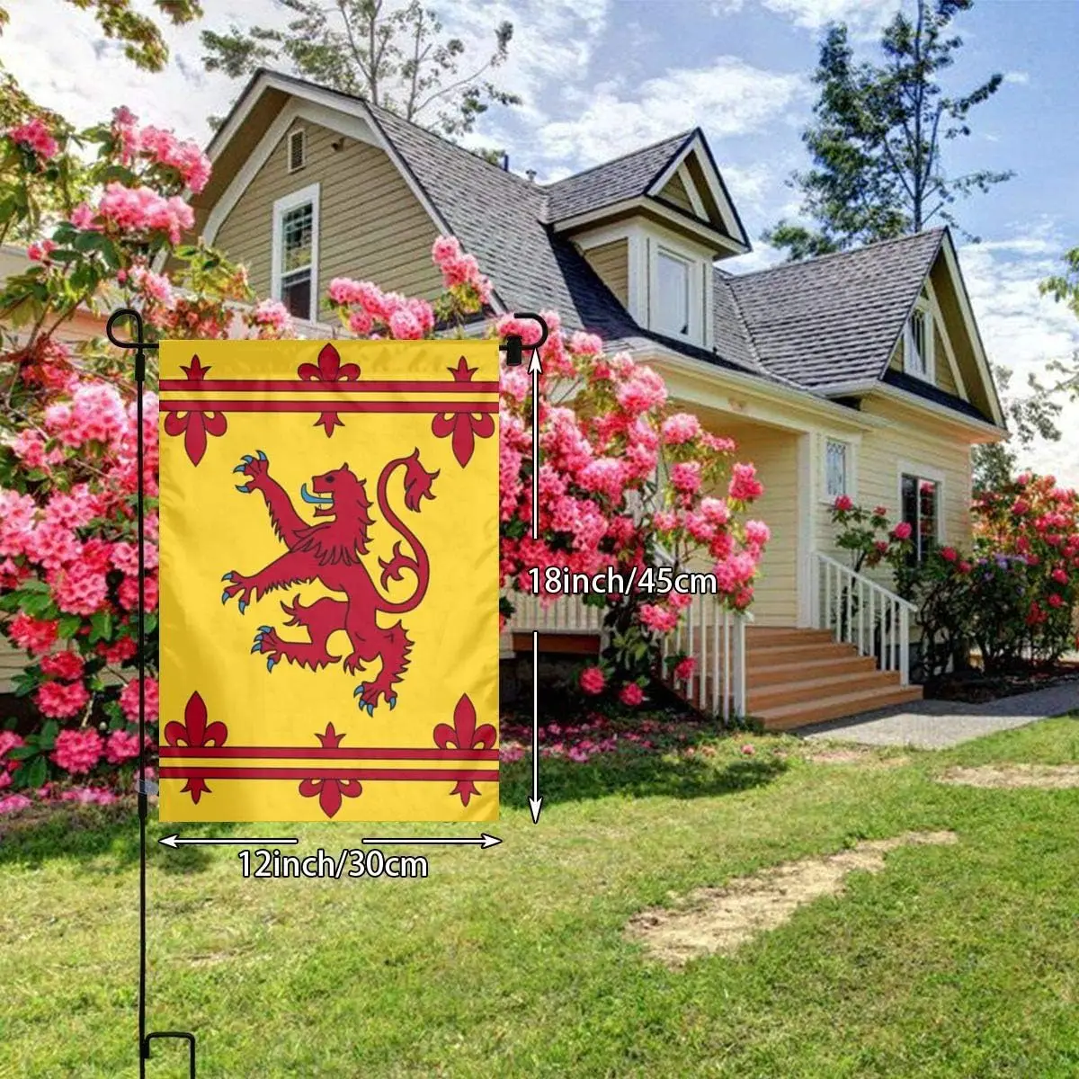 Scotland Scottish Rampant Lion Garden Flag Decoration Banner Decorative Sweet Home Yard Festival Outdoor 12X18inch