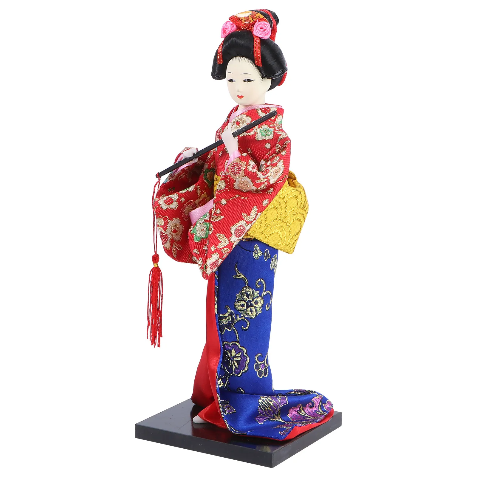 

1Pcs Japanese Style Geisha Kimono Desktop Ornament Home Decoration Handmade Japanese Art Crafts Tabletop Fabric Geisha Craft