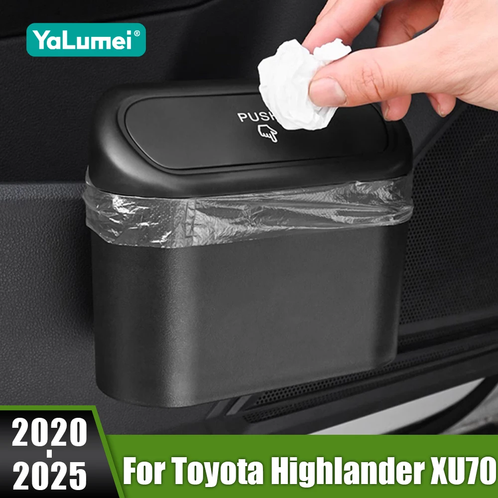 

For Toyota Highlander XU70 Kluger Hybrid 2020-2025 Car General Suspension Creative Trash Can Supplies Decorative Accessories