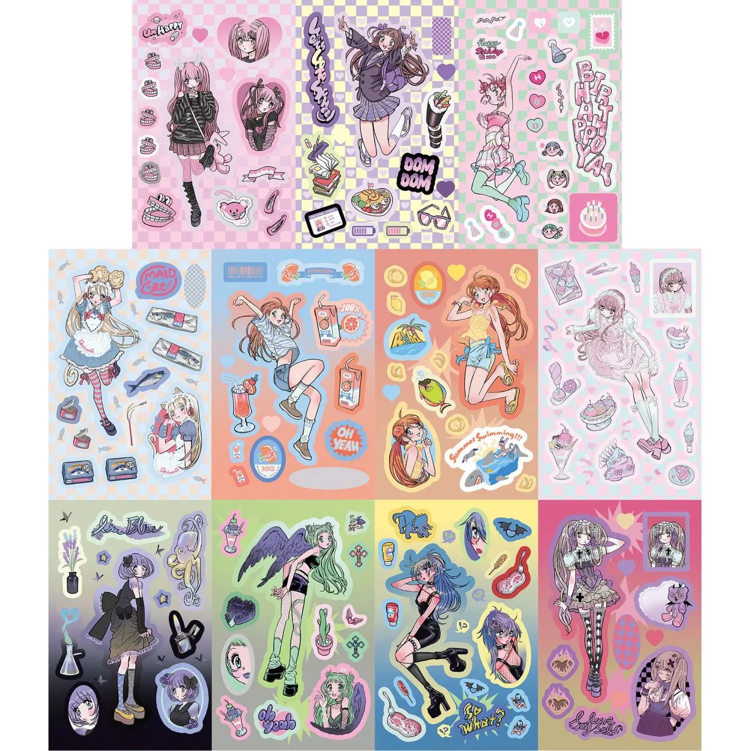 1/11/44 قطعة كتاب ملصقات دومي 44 ورقة من الصفحات الداخلية لشخصيات كورية لتقوم بها بنفسك حالات الهاتف زينة حساب Instagram