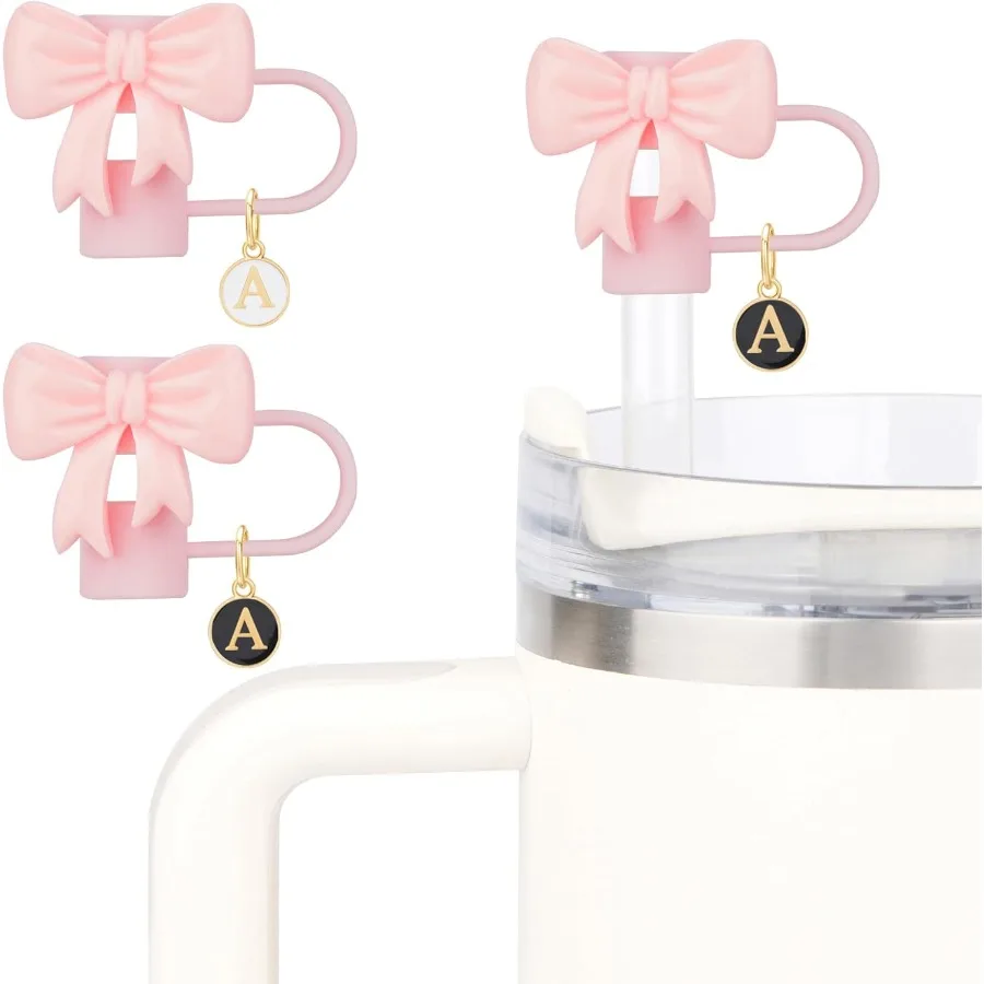 Pink Cute Bow Straw…