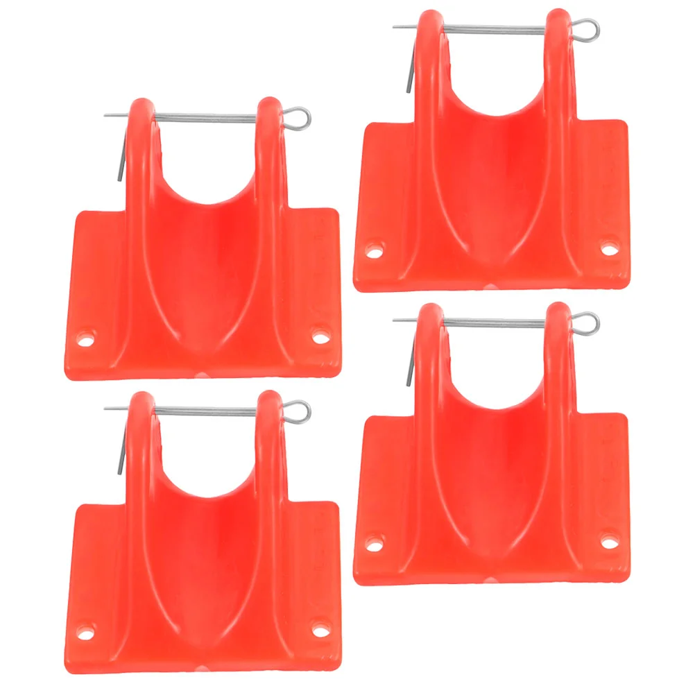 4 Pcs Rope Protector Portable Emergency Safety Escape Outdoor Red Climbing Ropes Protecting Supply Mountaineering