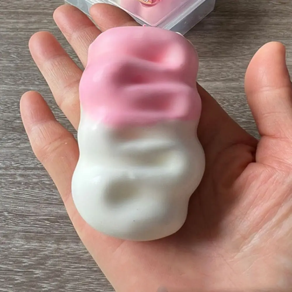 Cream Strips Wax Skin Squeeze Non-bounce Handmade Crispy Squishy Satisfying Sound Pinch Crunchy Squeeze Student Prize