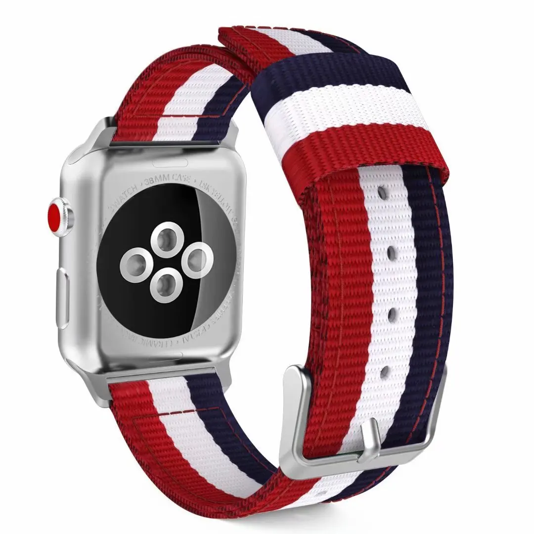 Correa de nailon para Apple Watch Ultra 8, 7, 6, 5, 4 SE, 49mm, 45mm, 44mm, 40mm, pulsera cómoda para iWatch 3, 42mm, 38mm