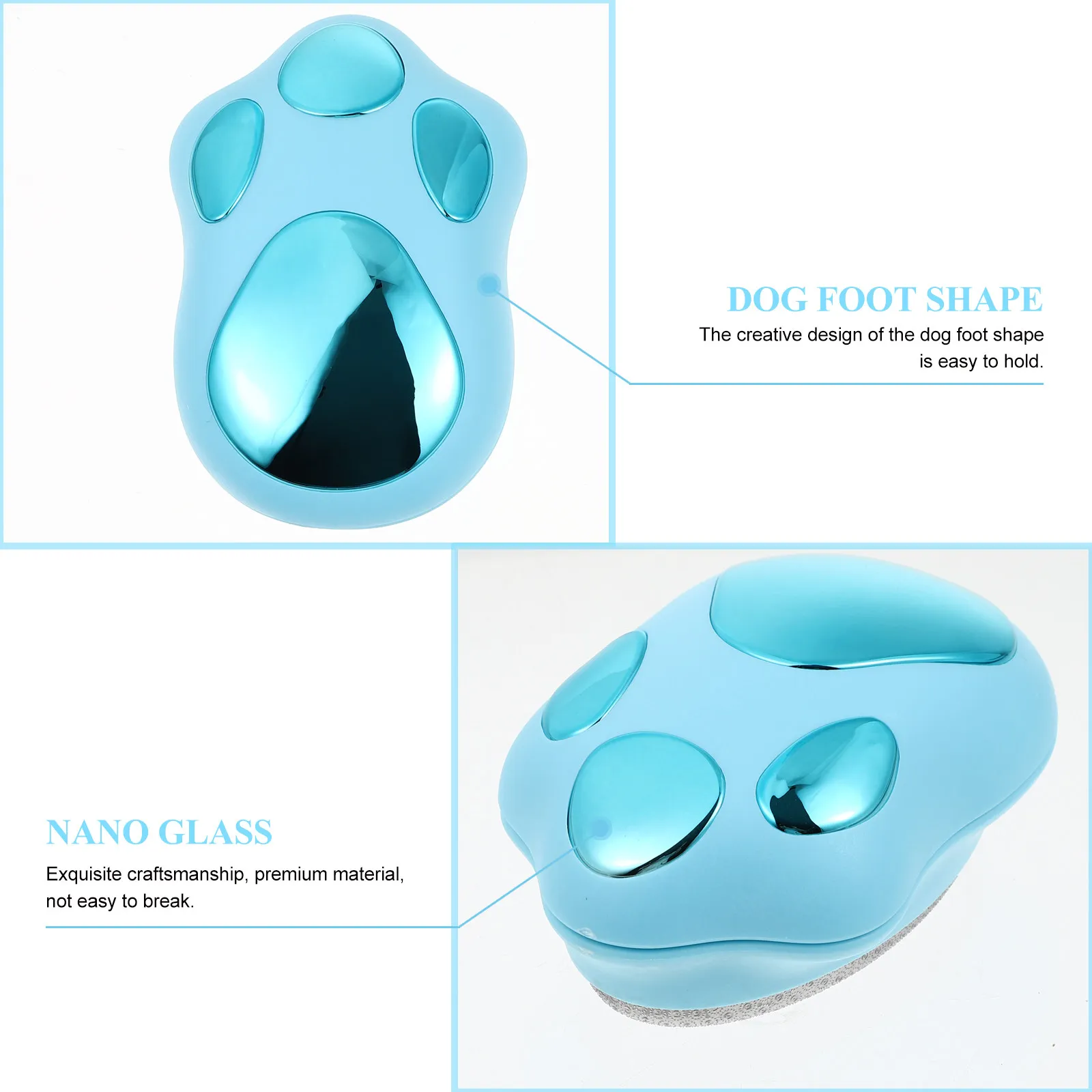 1Pcs Dog-Shaped Double-Sided Foot File Remover for Dead Skin and Calluses Pedicure Tool Salon Quality Reusable Washable Creative