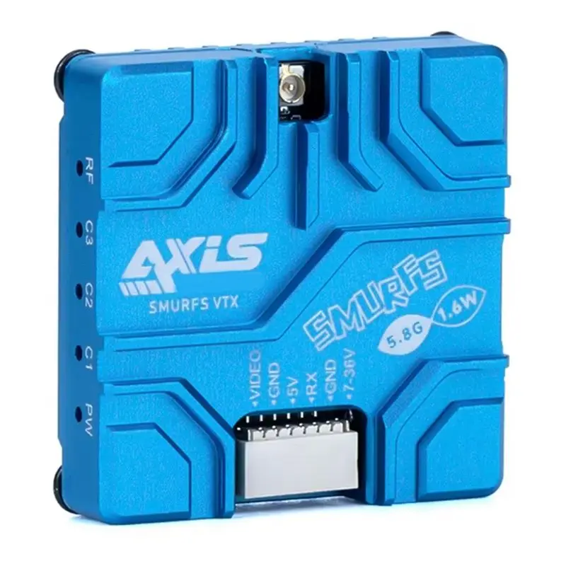 FBIL-For Axisflying SMURFS VTX 5.8G 1.6W VTX 40CH 1600Mw FPV Video Transmitter For FPV RC Drone DIY Part
