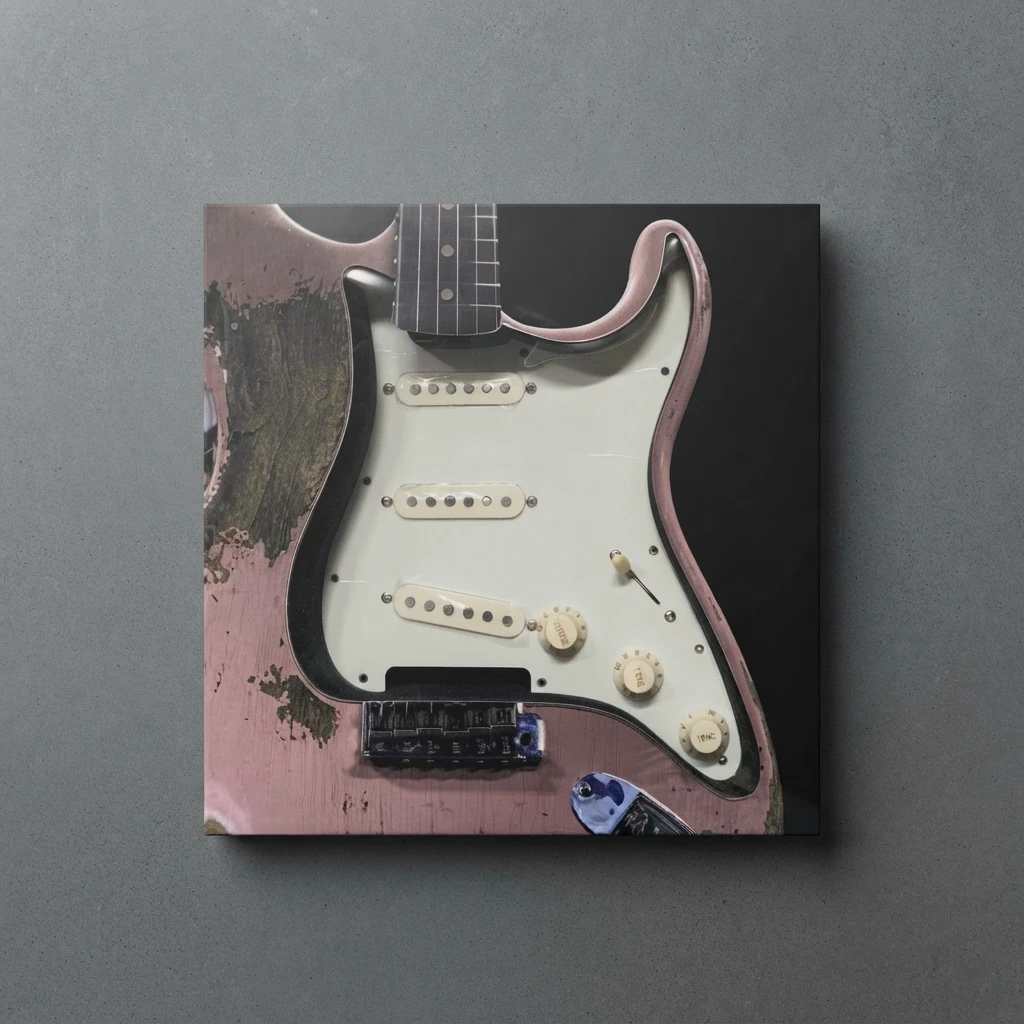 5.8kΩ Alnico V Pickup Set, 1969 Style SSS, 3 Single Coil, US Standard Pickguard, Hand-Wound for ST Style Electric Guitars