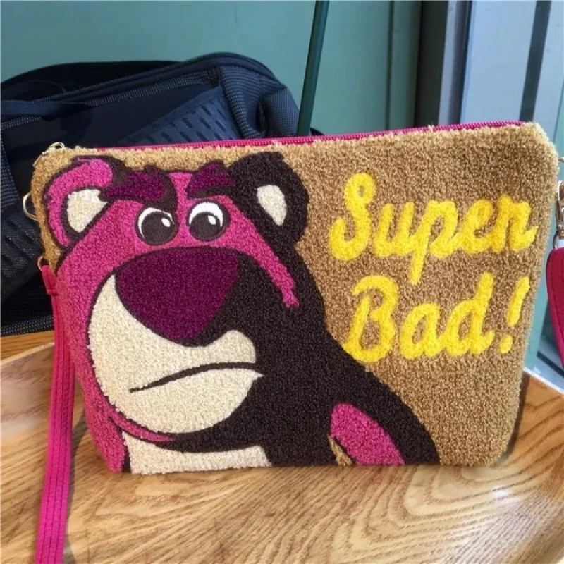 Disney Handbag Purse for Women Girls Makeup Bag Cute Cartoon Portable Designer Luxury Cosmetics Bag Cartoon Lotso