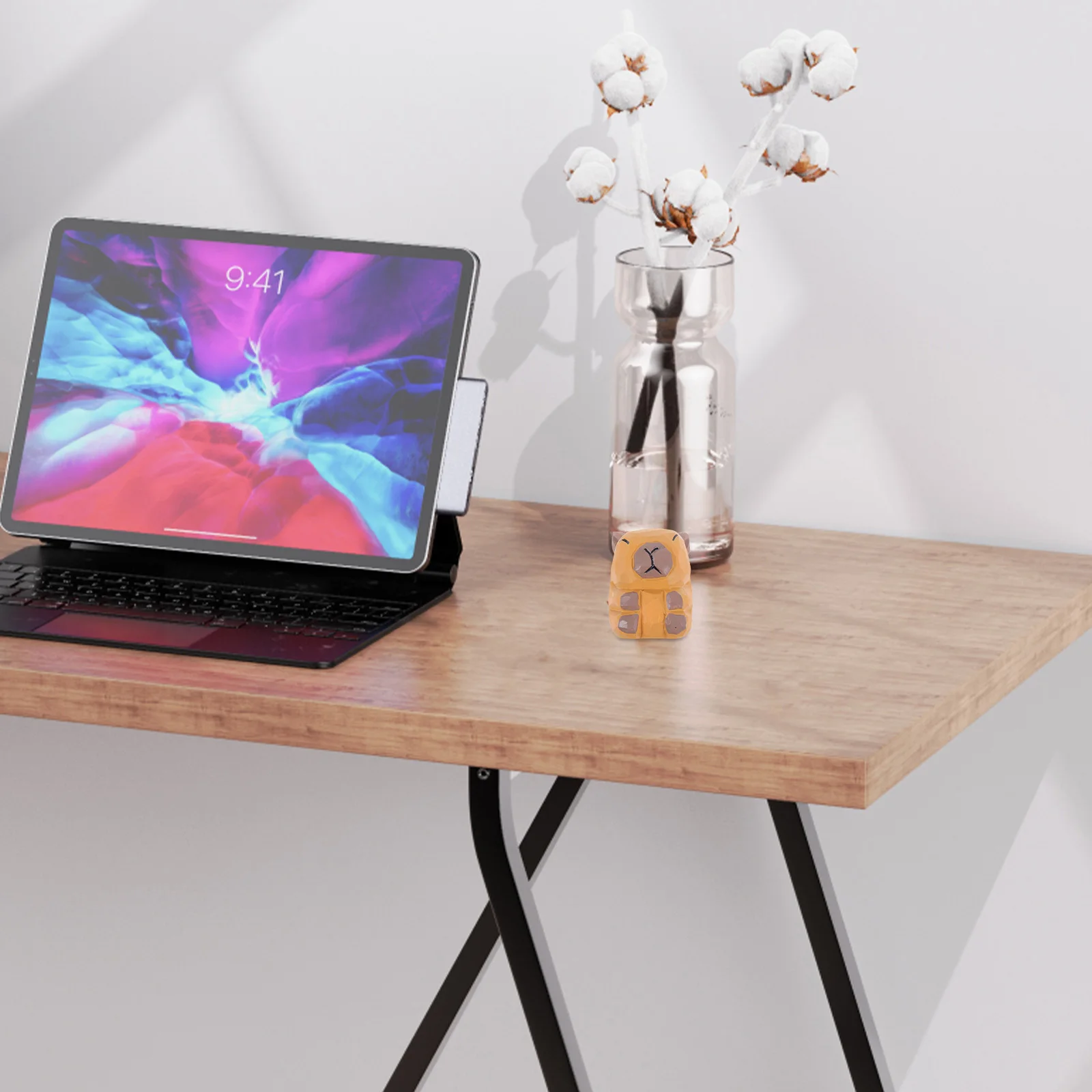 

Wooden Animal Statue Hand Carved Rustic Desktop Ornament Tabletop Home Office Decor Natural Wood Animal