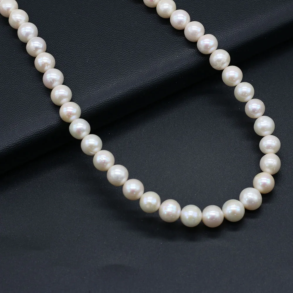 Hot Sale Natural Zhuji Freshwater Culture Pearl Beads Loose Round Big Bead for Jewelry Making DIY Nacklace Bracelet Supply