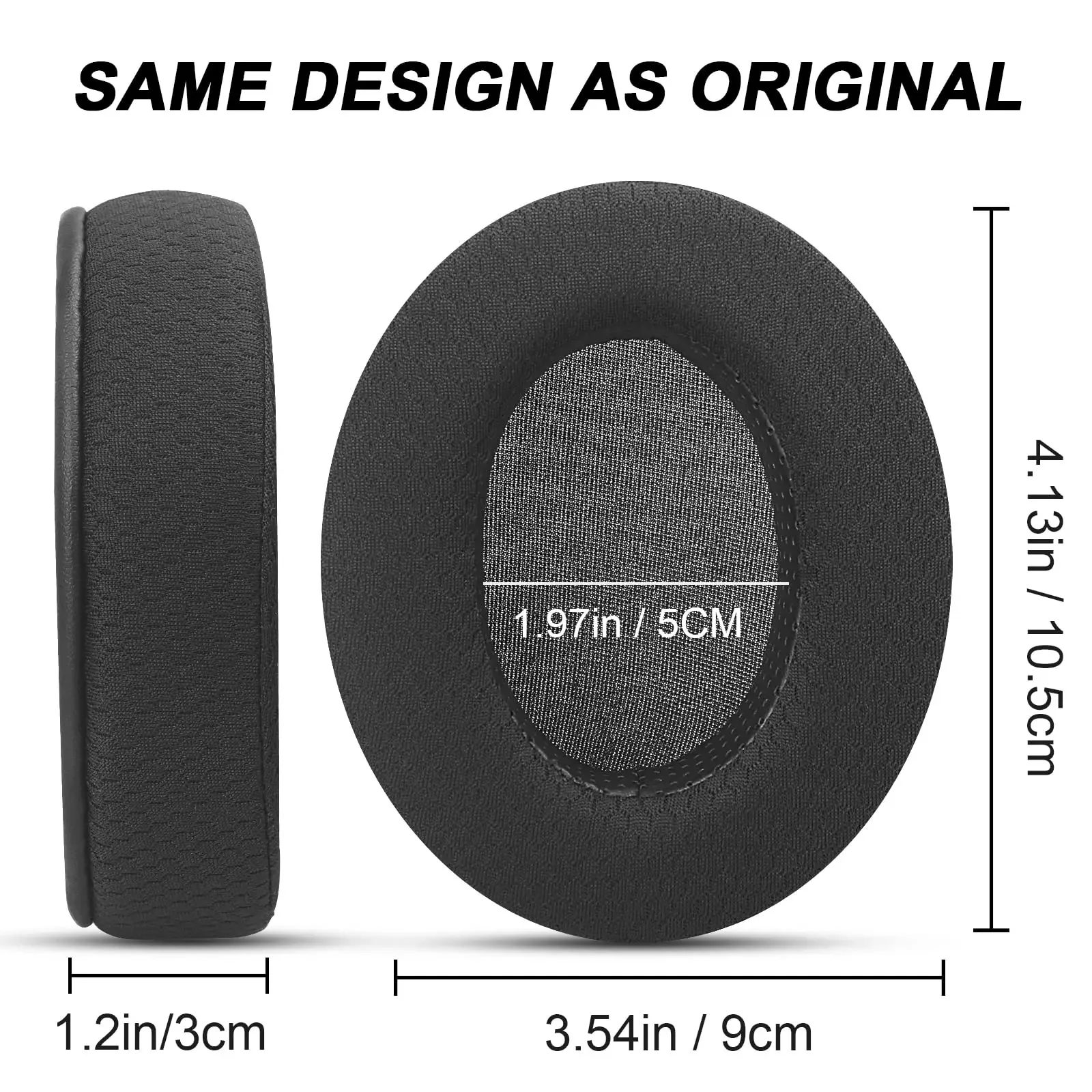 Ear Pads For HyperX Cloud/Alpha, for Audio Technica M50X/M40X Headphone Earpads Soft Protein Leather Memory Sponge Earmuffs