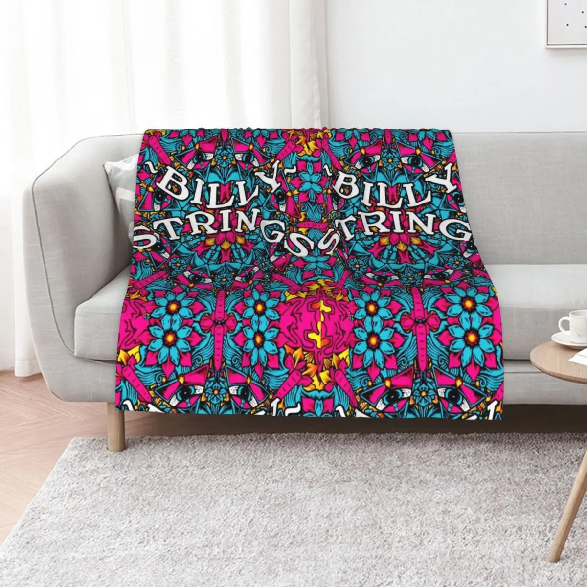 Billy Strings Throw Blanket Bed linens Decorative Throw Decoratives Retros Decorative Beds Tourist Blankets