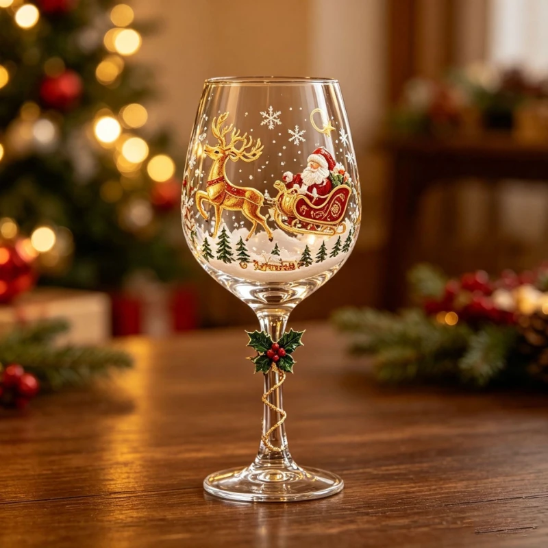 Gelas Anggur Mewah Berbentuk K - Art Craft Glasses ulasan dan harga