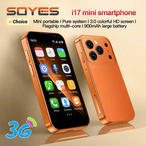 SOYES i17 Mini Smartphone 3.0 "2GB RAM 16GB ROM double SIM veille double caméra Android 9.0 3G réseau cadeau petit téléphone