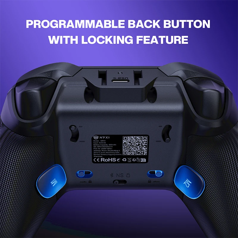 NYXI Master P1 Wireless Game Controller Hall Effect Gamepad für PC Switch2 Phone Black Myth Wukong Controller