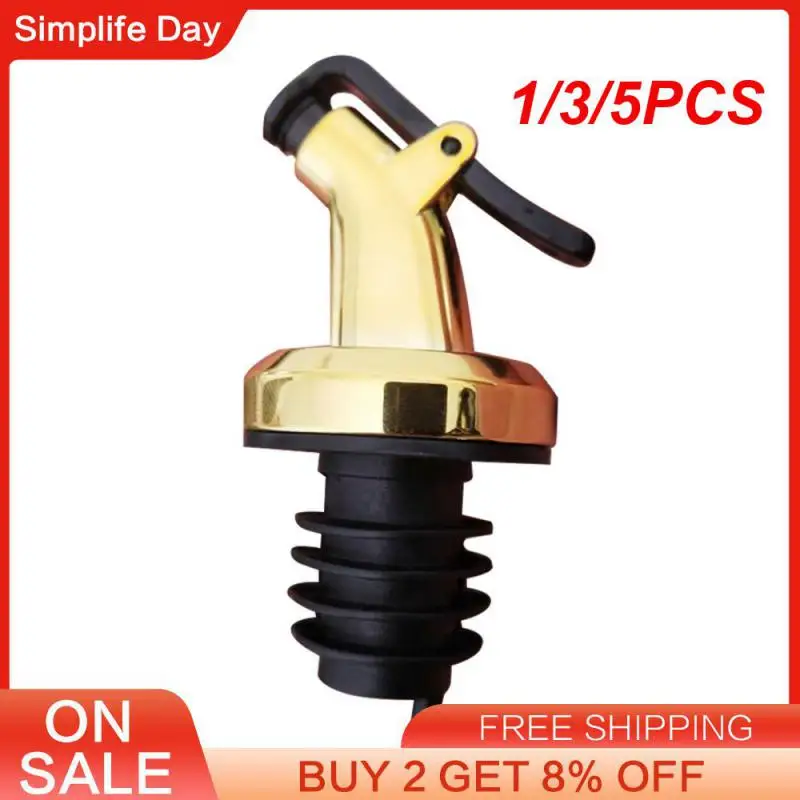 1/3/5PCS Oil Bottle Stopper Bottle Mouth Leak-proof Rubber Leak-proof Plug Kitchen Tool Nozzle Dispenser Lock Wine Pourer