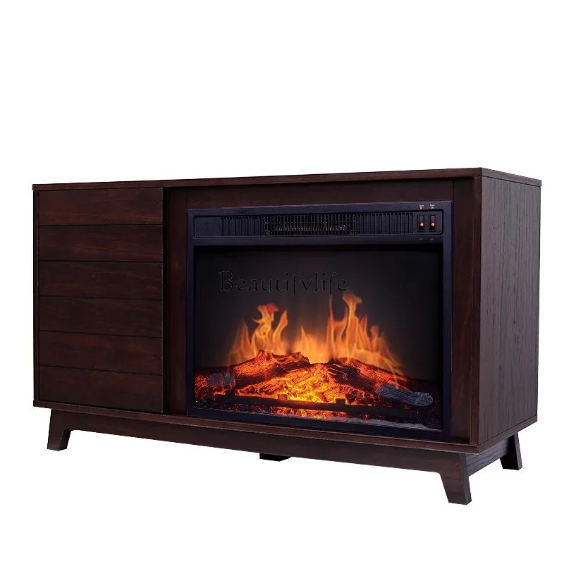 

Fireplace Cabinet Household Economical Decorative Heating Cabinet Bedroom Living Room TV Storage Energy Saving Heater