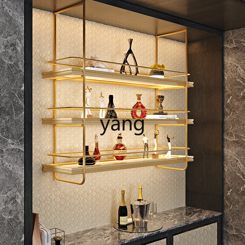 

LHH Wine Display Rack Hanging Wine Cabinet Restaurant Hotel Hanging Cabinet