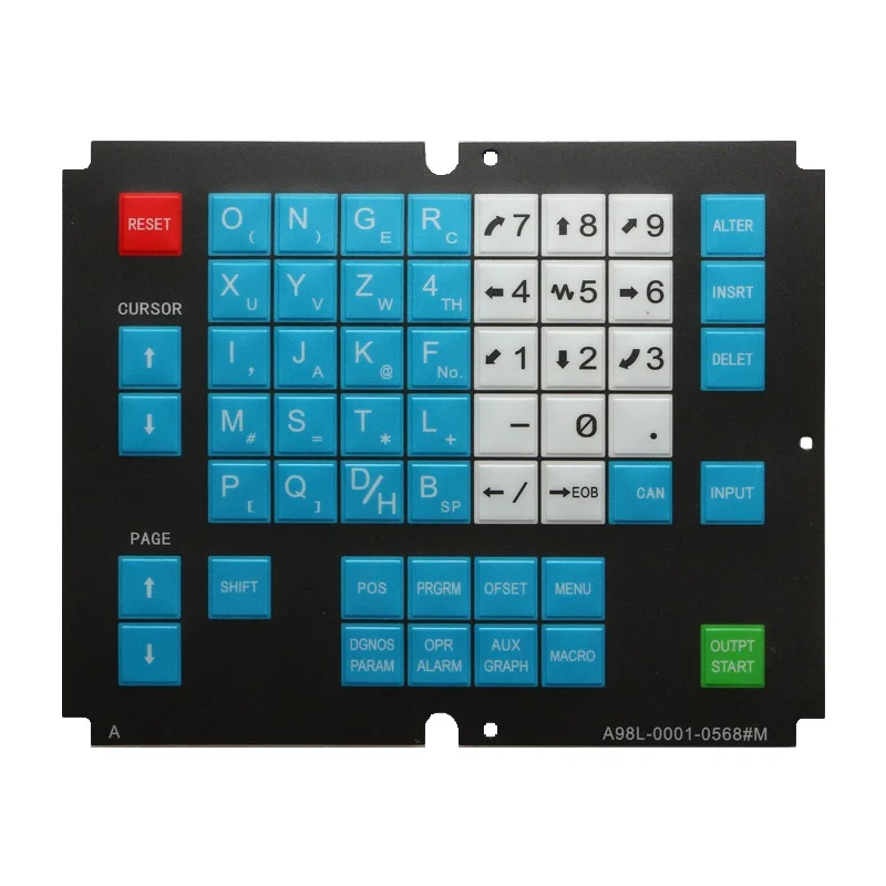 For FANUC A98L-0001-0568#M Industrail Membrane Keypad Button Film Overlay