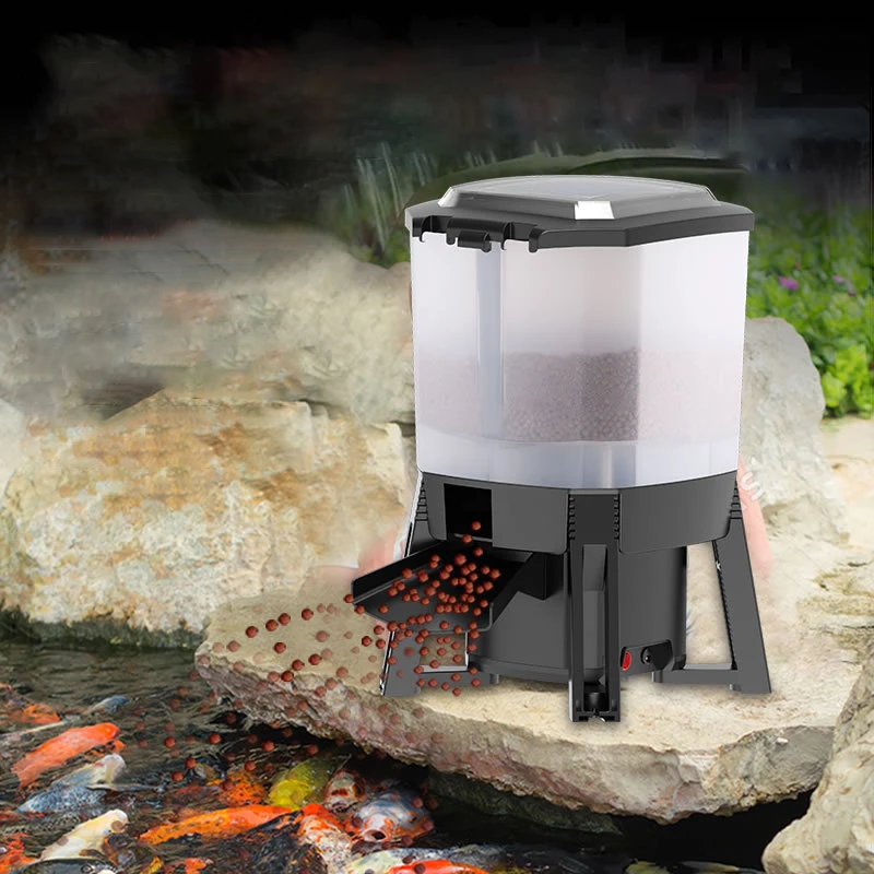 

Factory wholesale time meals setting fish automatic pond-fish feeder